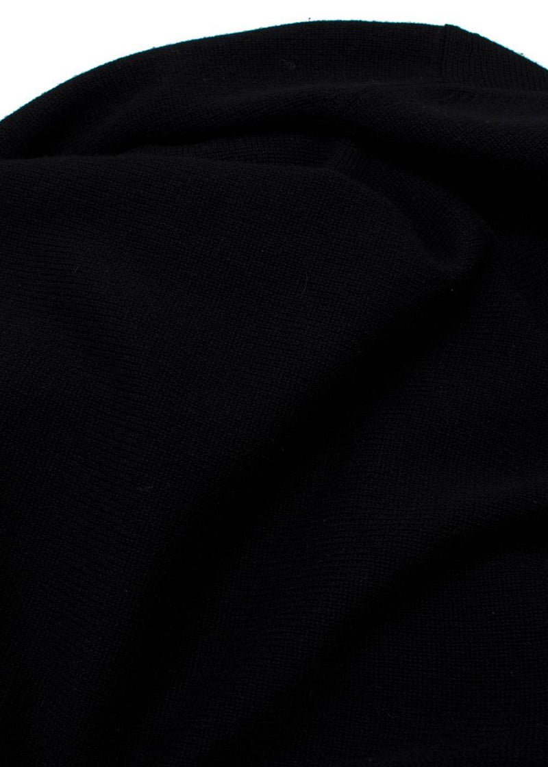 Chanel Black and Ivory Cashmere Cardigan