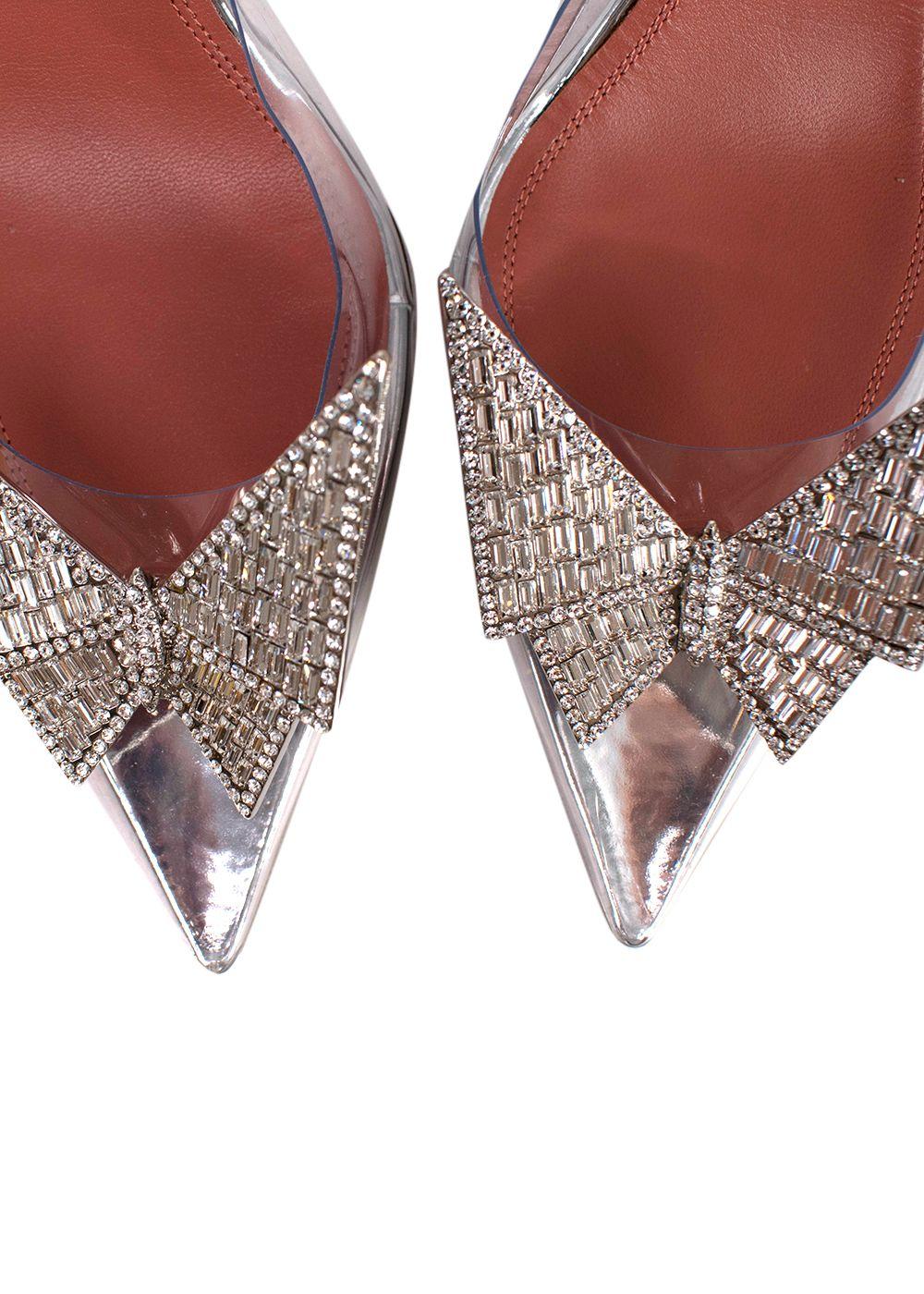 Amina Muaddi x Awge Phoenix Crystal Embellished Butterfly Pumps