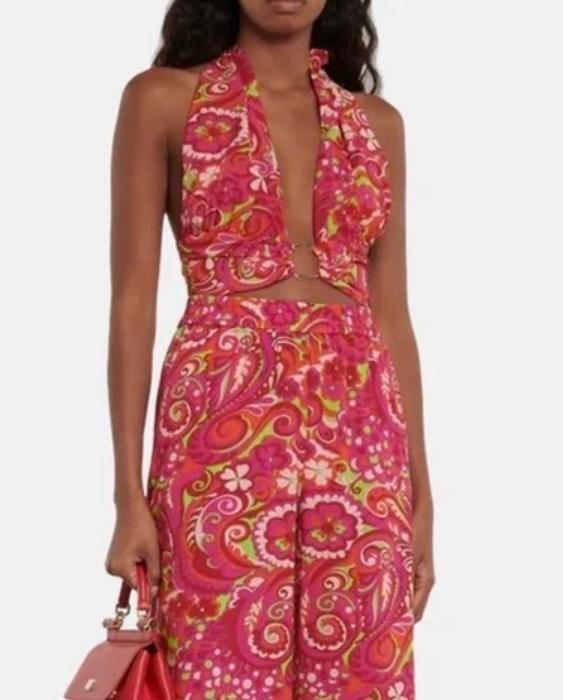 Dolce & Gabbana Printed Silk Top
