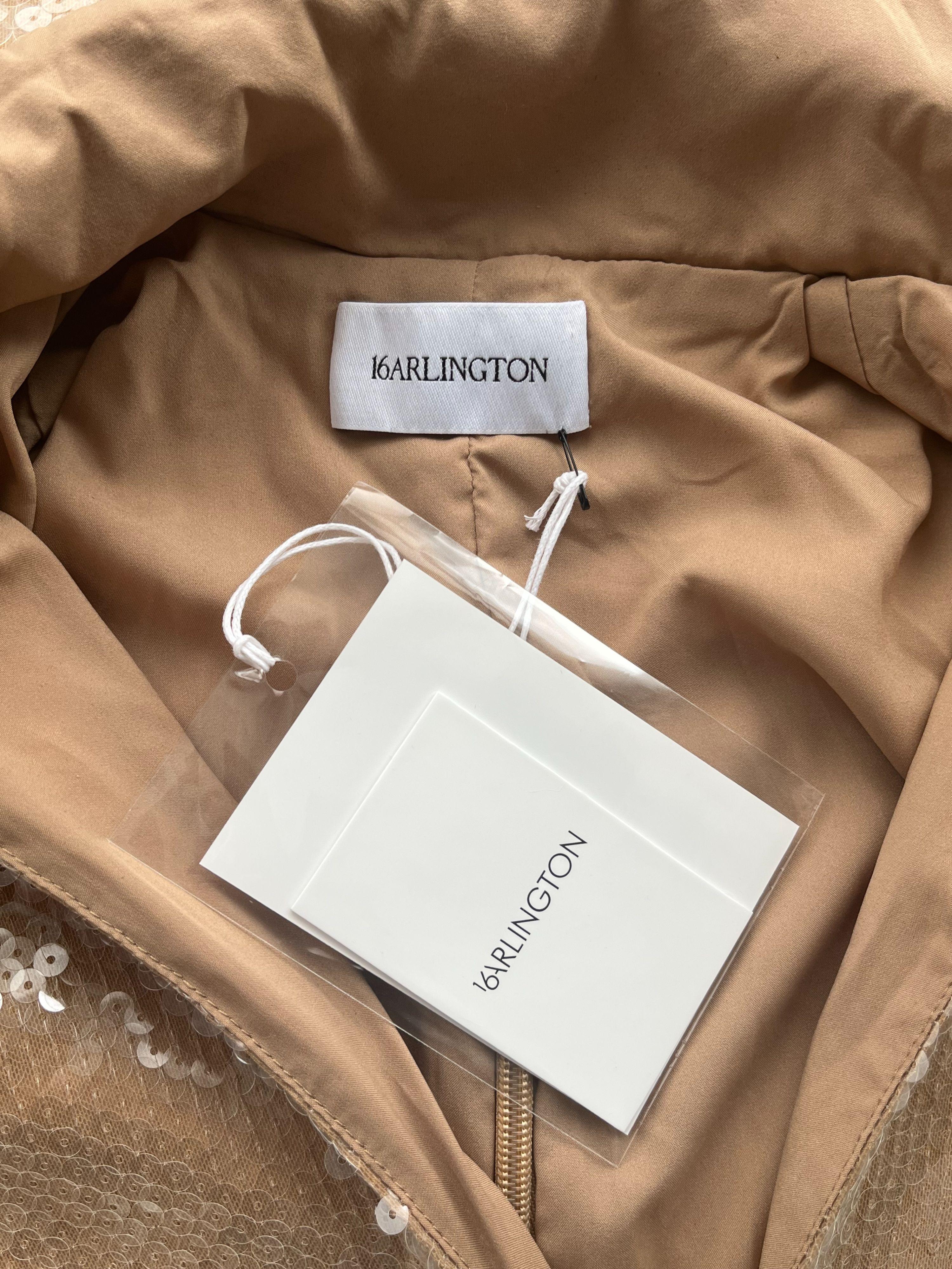 16Arlington Beige Sequin Michelle Mini Dress