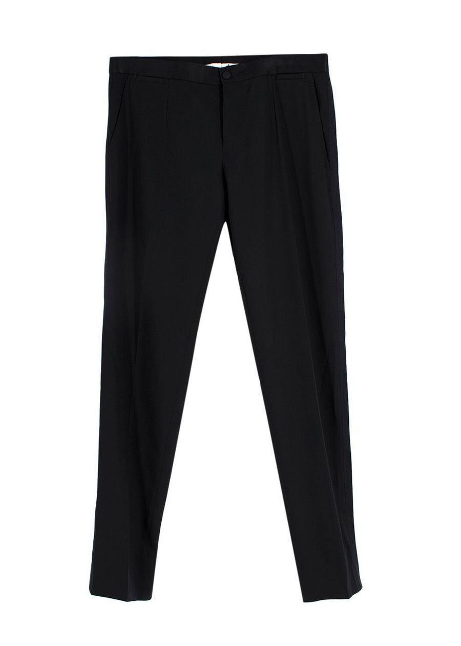Dolce & Gabbana Black Tailored Tuxedo Trousers
