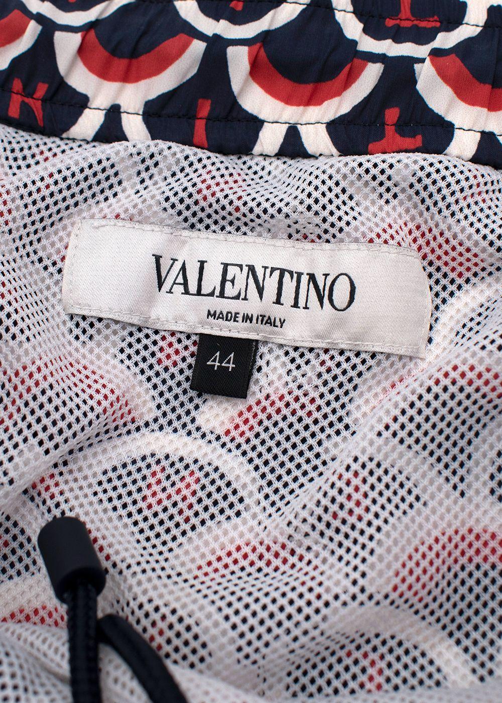 Abstract Logo Printed Swim Shorts