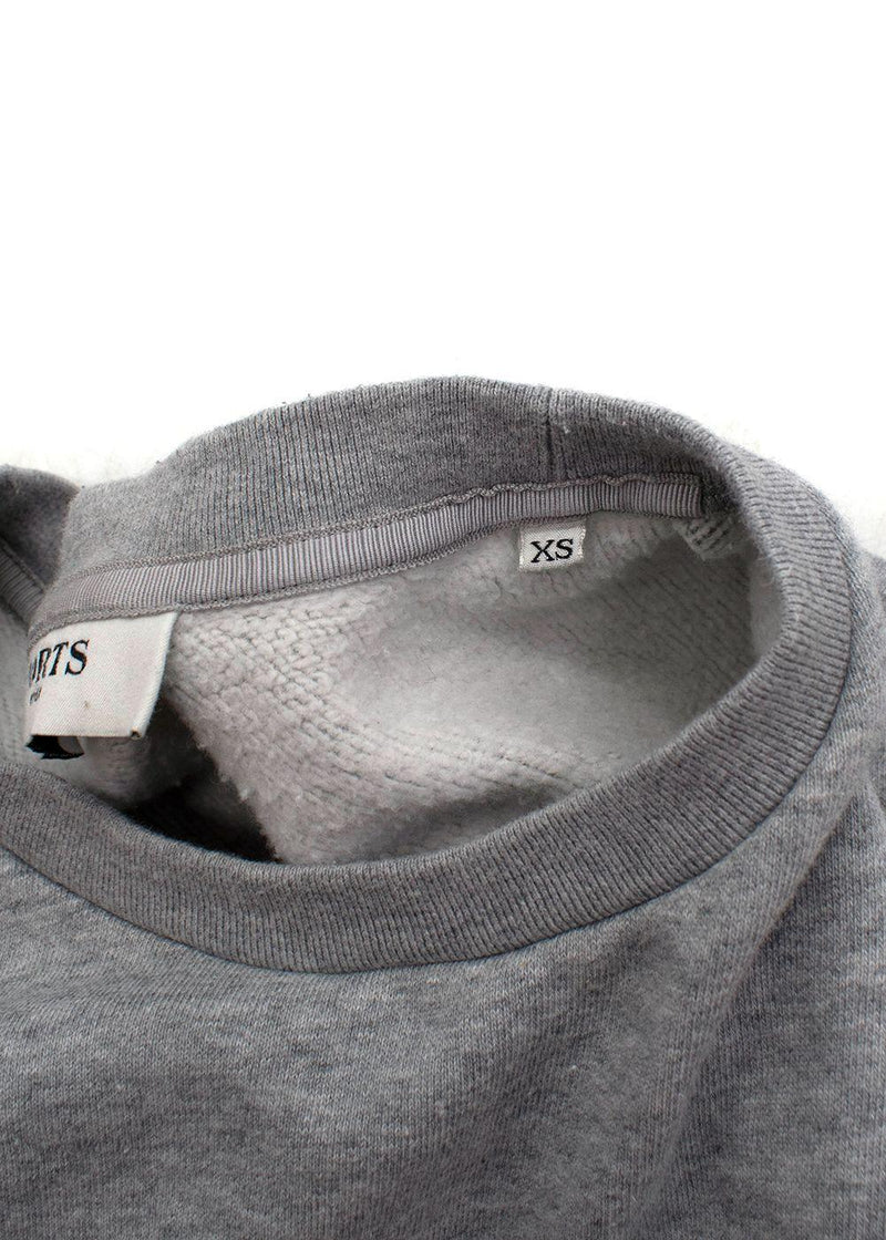 Ports 1961 'Follow Me' Embroidered Grey Sweatshirt