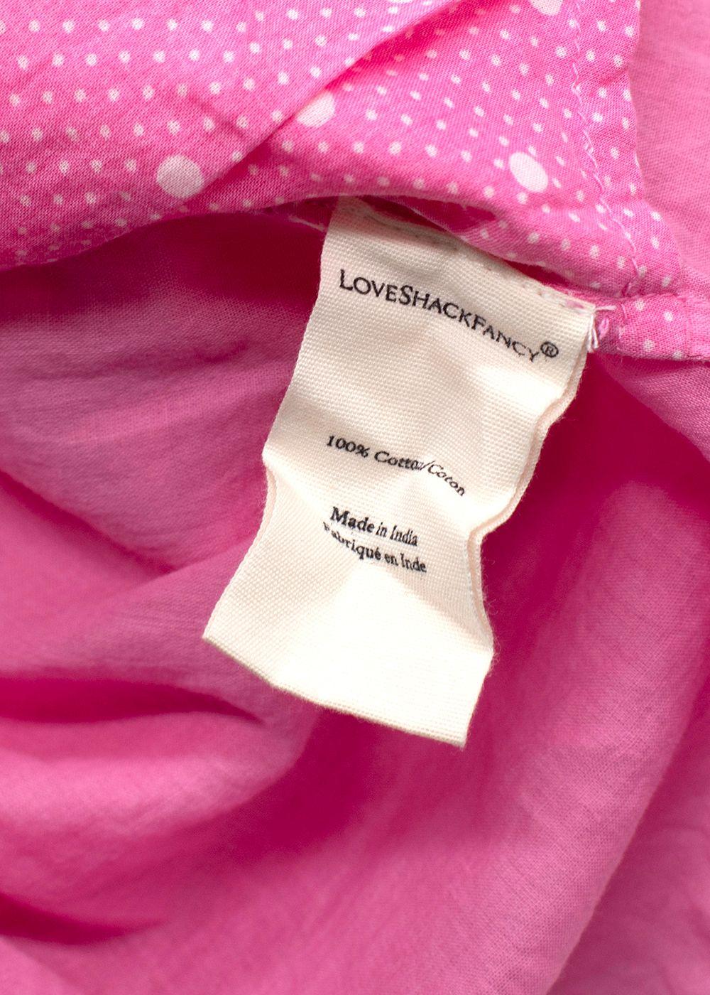Love Shack Fancy Pink Jaislyn Mini Dress