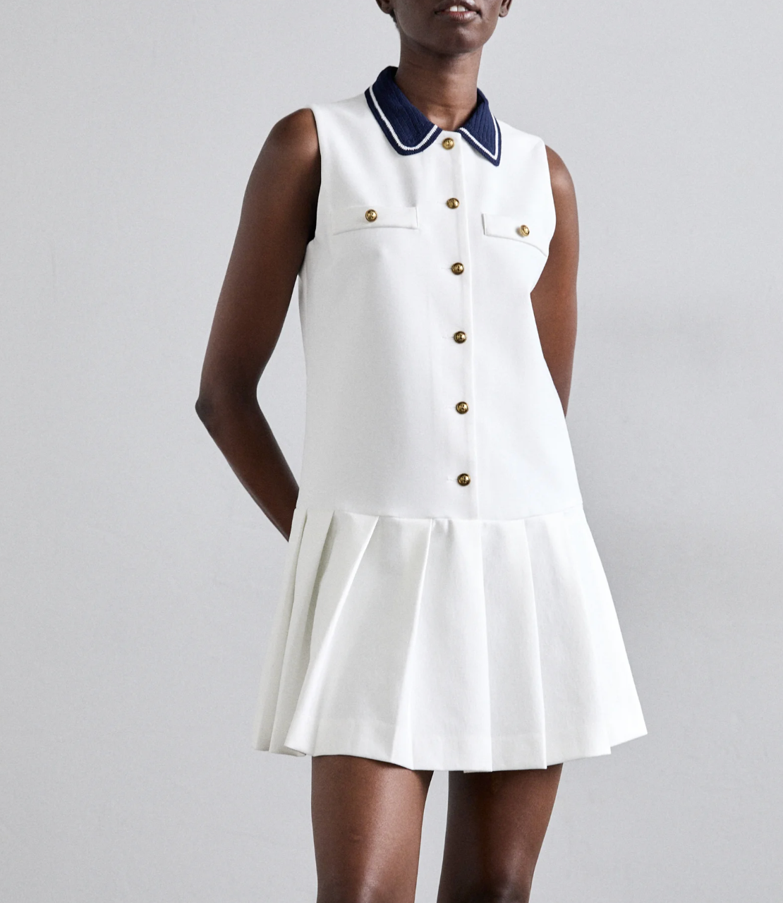 Sandro Collared Mini Dress