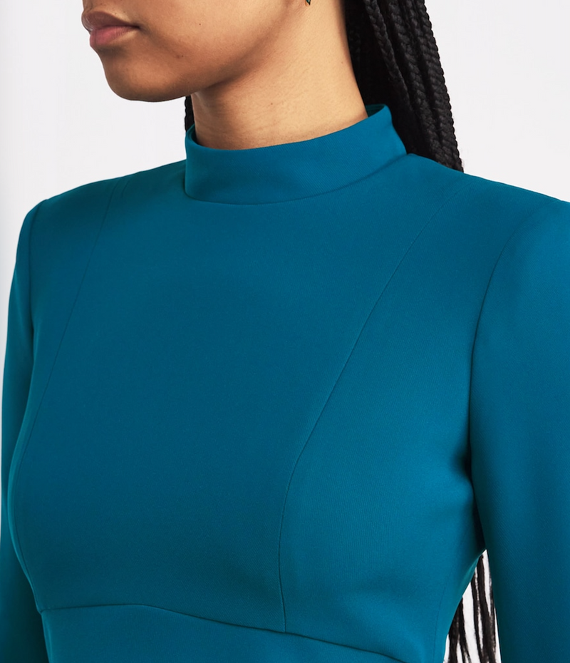 Sabina Bilenko Crepe Carman Midi Dress