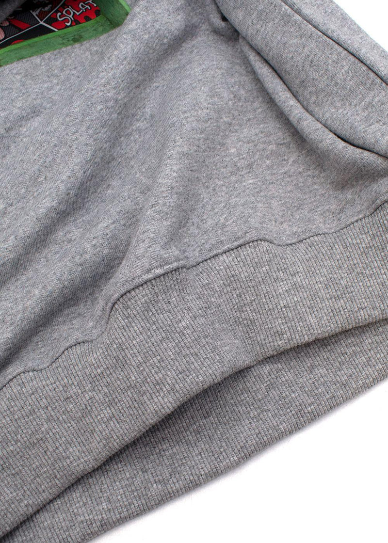 Grey Comic Print Sweatshirt