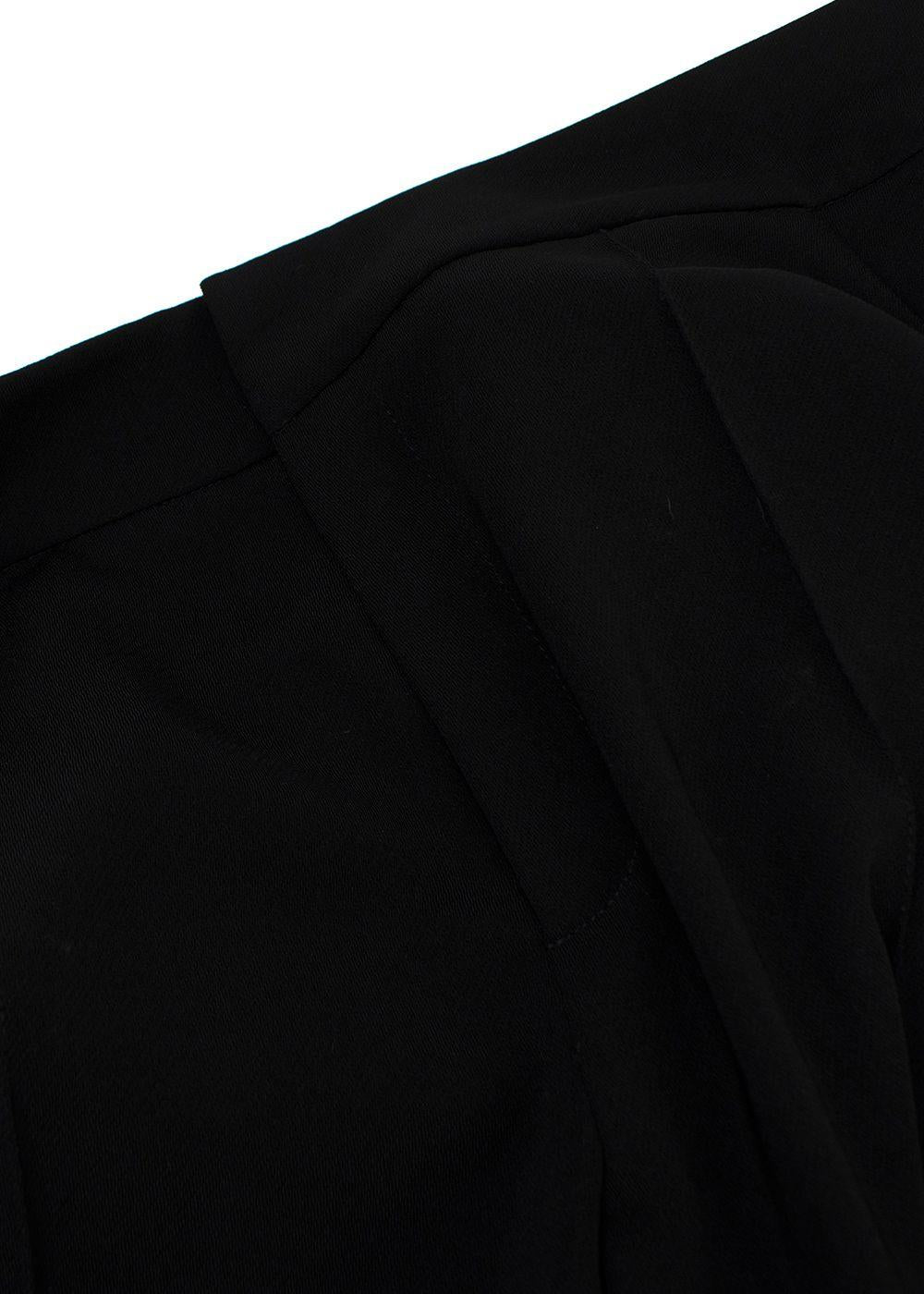 La Mania Black Kick Flare Trousers