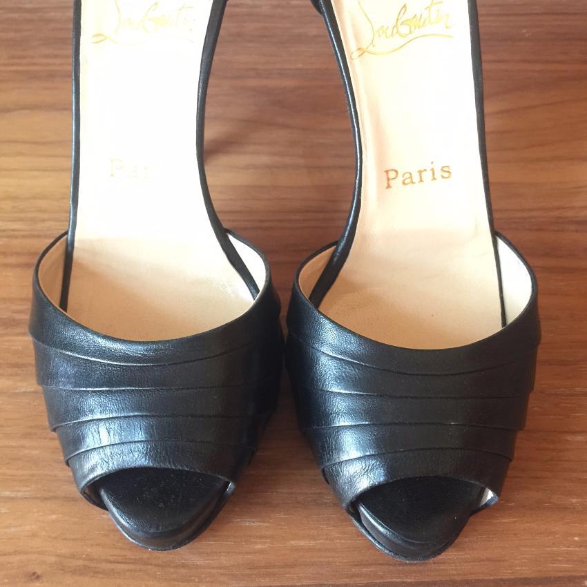 Christian Louboutin Nappa Leather Armadillo Peep-toe Pumps Heels