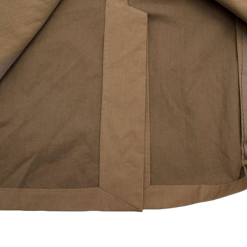 Jil Sander Brown Textured Single Breasted Blazer