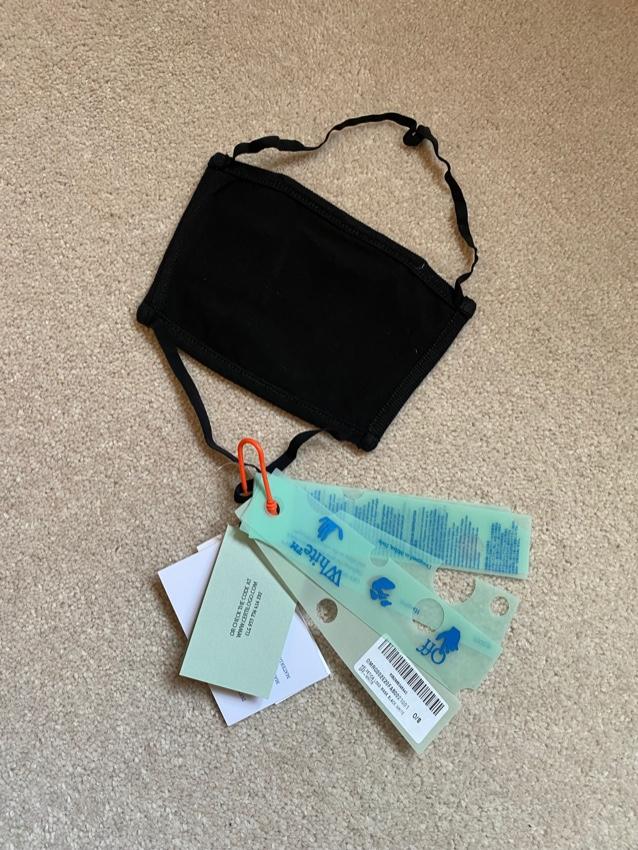 Off-White logo-print face mask