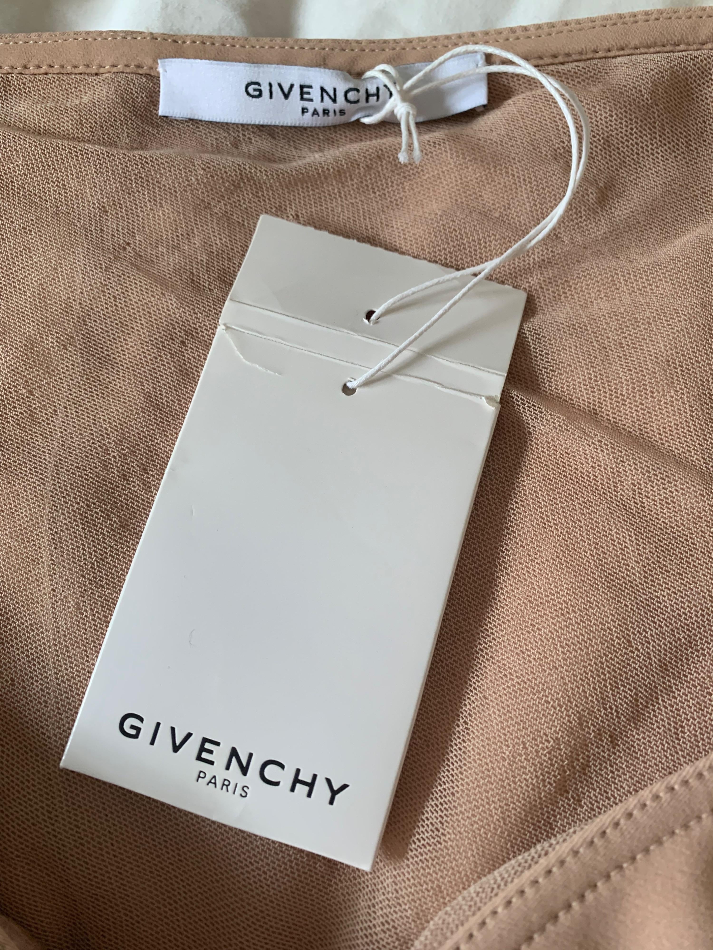 Givenchy Nude Asymmetric Mini Dress