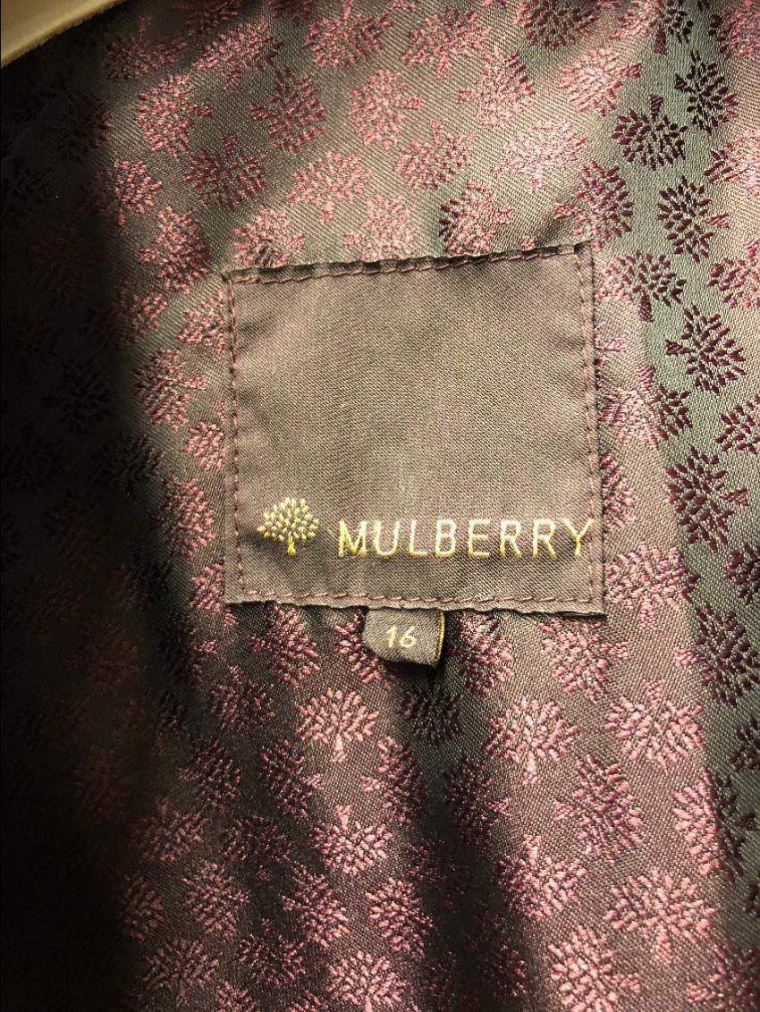 Mulberry Chocolate Brown quilted leather jacket