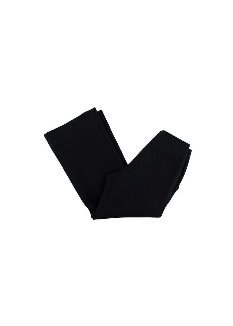 Black Textured Pants