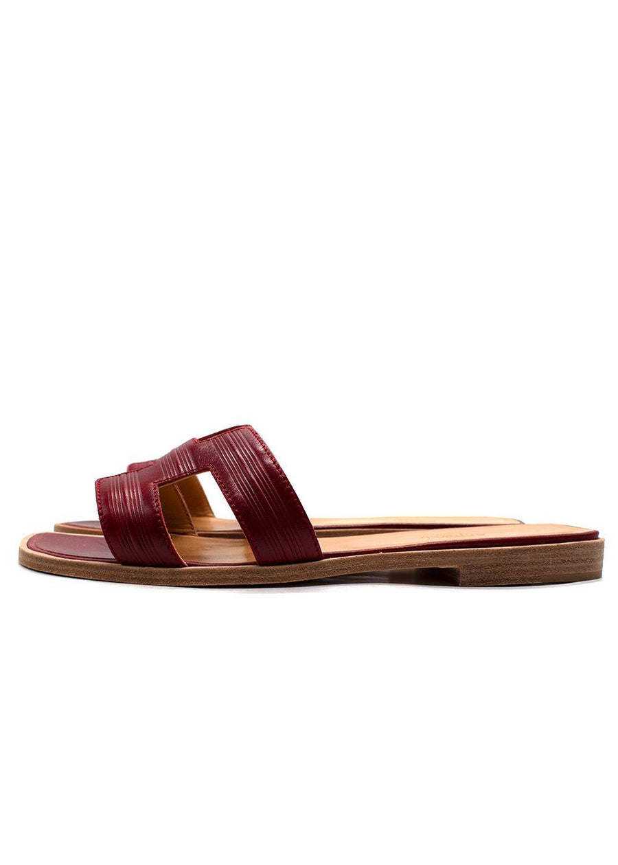 Hermes Veau Tamponne Oran Sandals