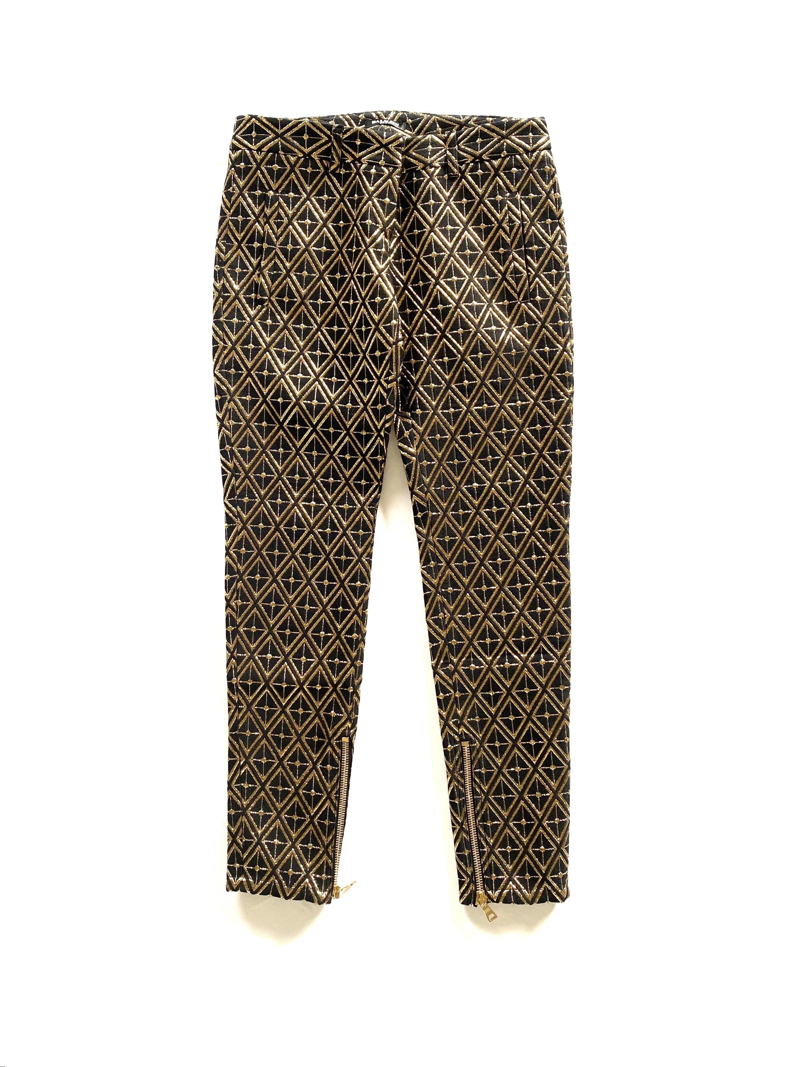 Balmain Gold Brocade Trousers
