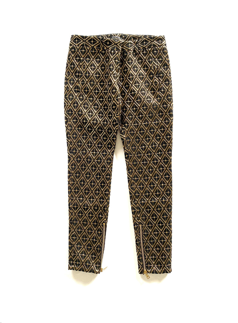 Balmain Gold Brocade Trousers