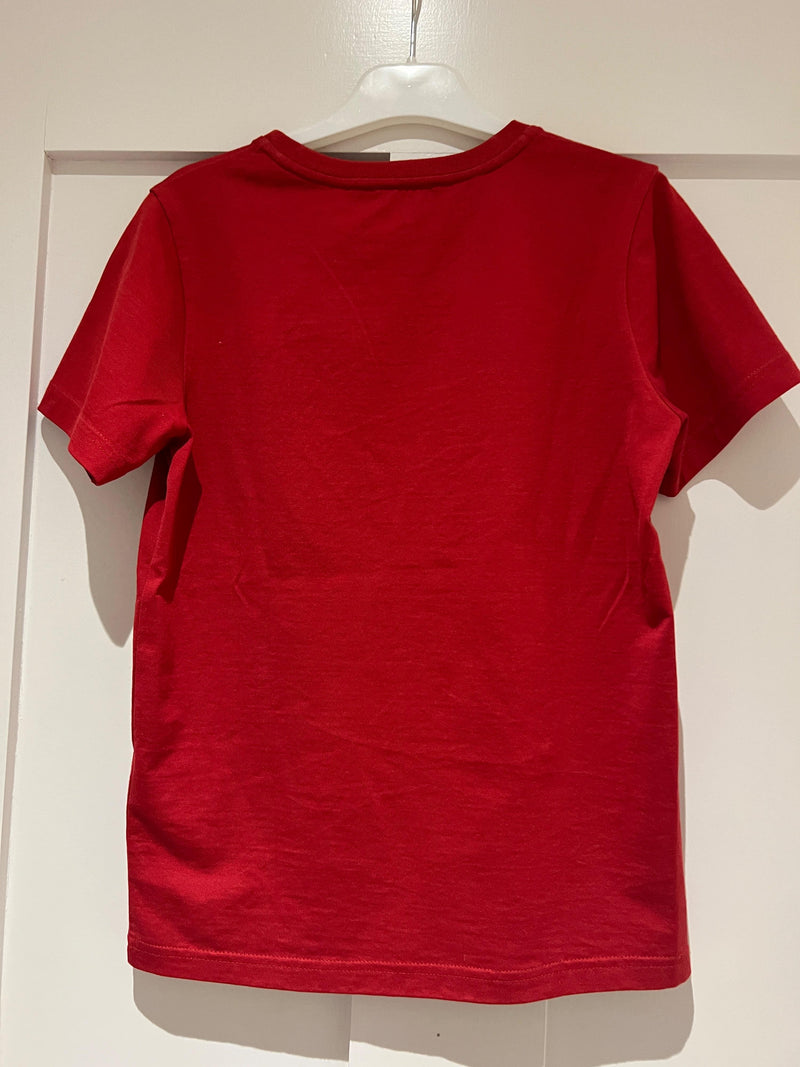 Kids 10Y Red Logo Print T-shirt