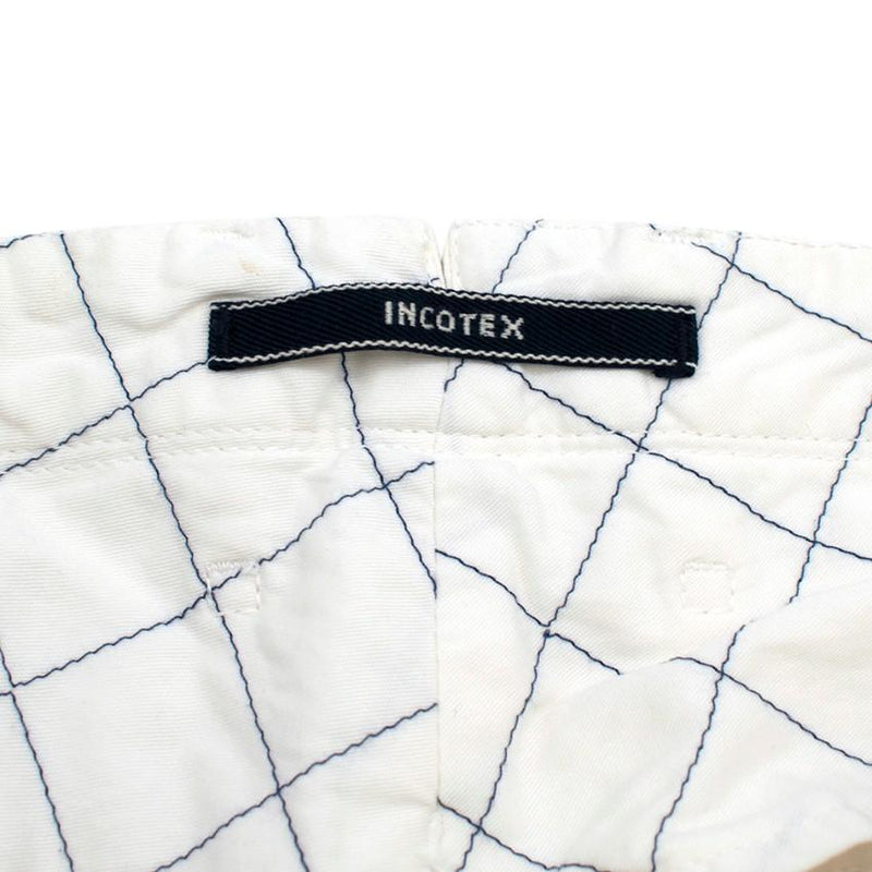 Incotex White Cotton Sky Slim Fit Jeans