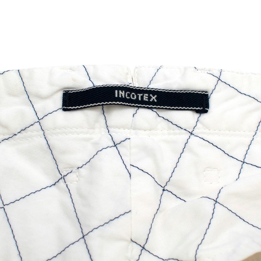 Incotex White Cotton Sky Slim Fit Jeans