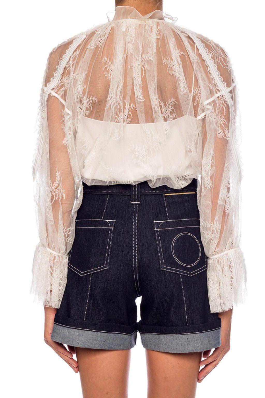 Chantilly Lace White Blouse