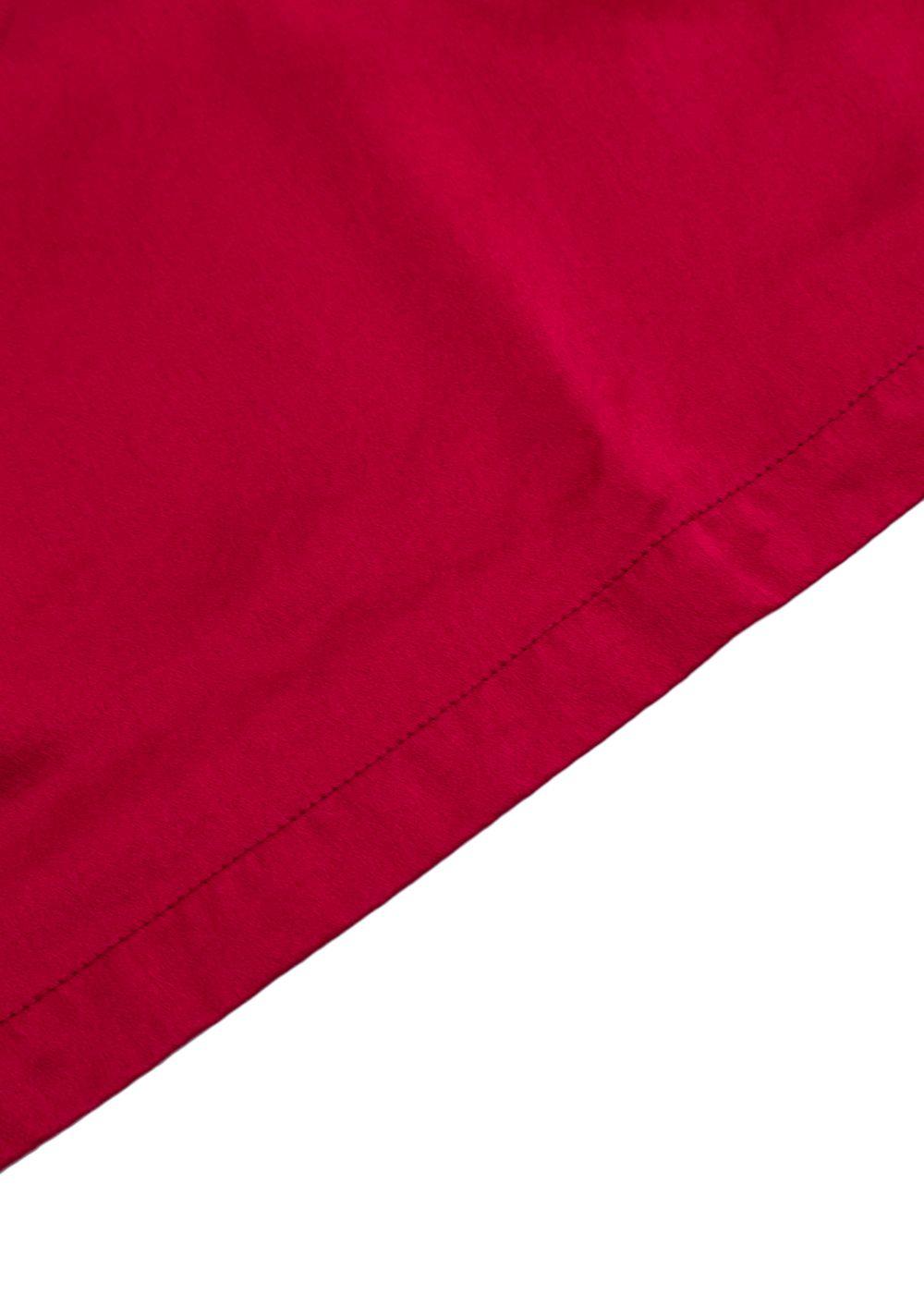Yves Saint Laurent Ruby Red Silk T-Shirt