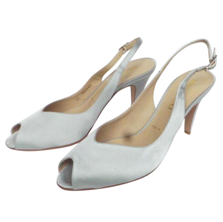 Malgi satin sling back shoes