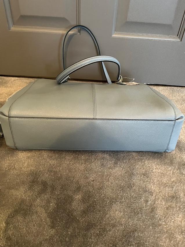 Coach Pale Blue Leather Tote Bag