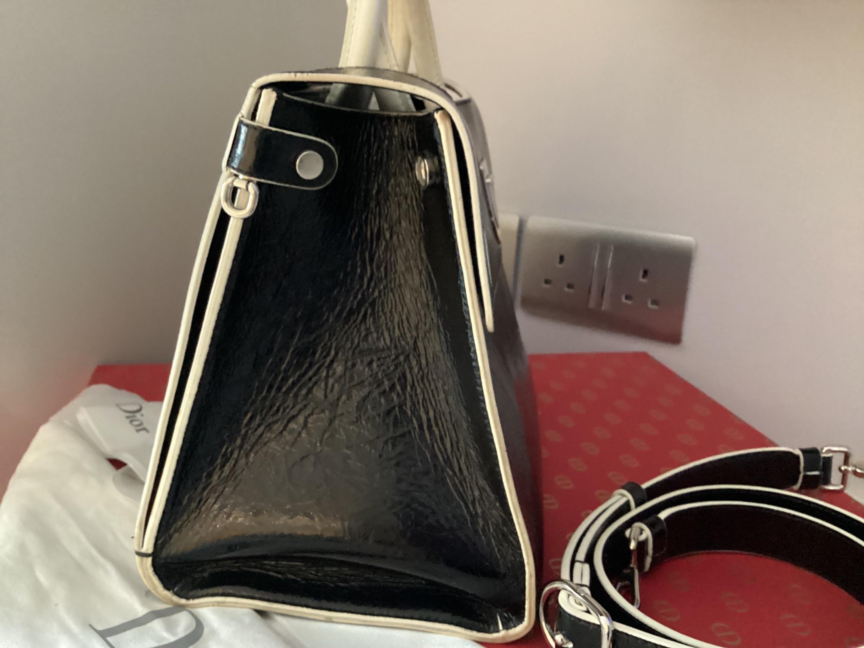 Crinkled Black Lambskin Diorever Bag