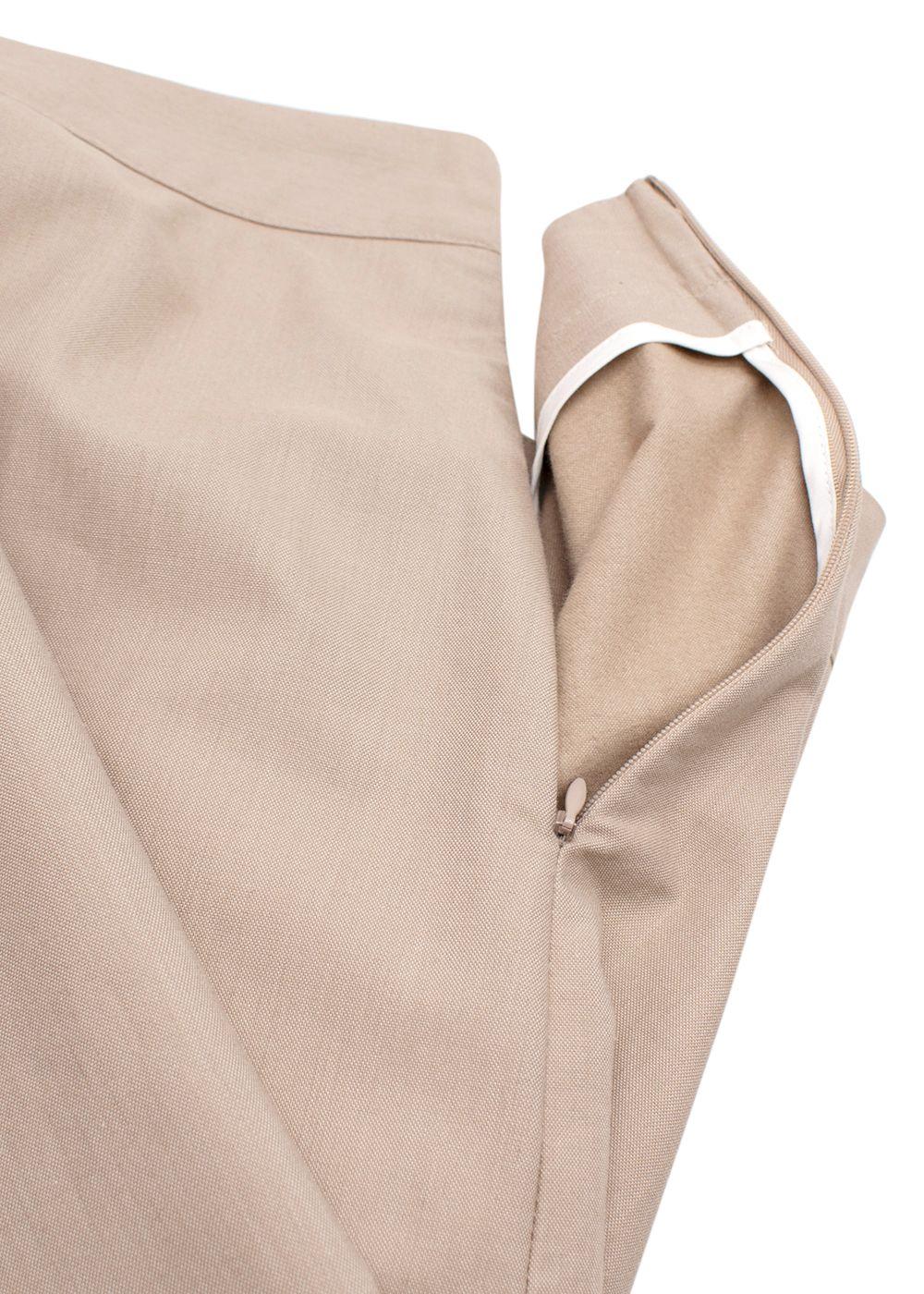 Caes Beige Midi Skirt