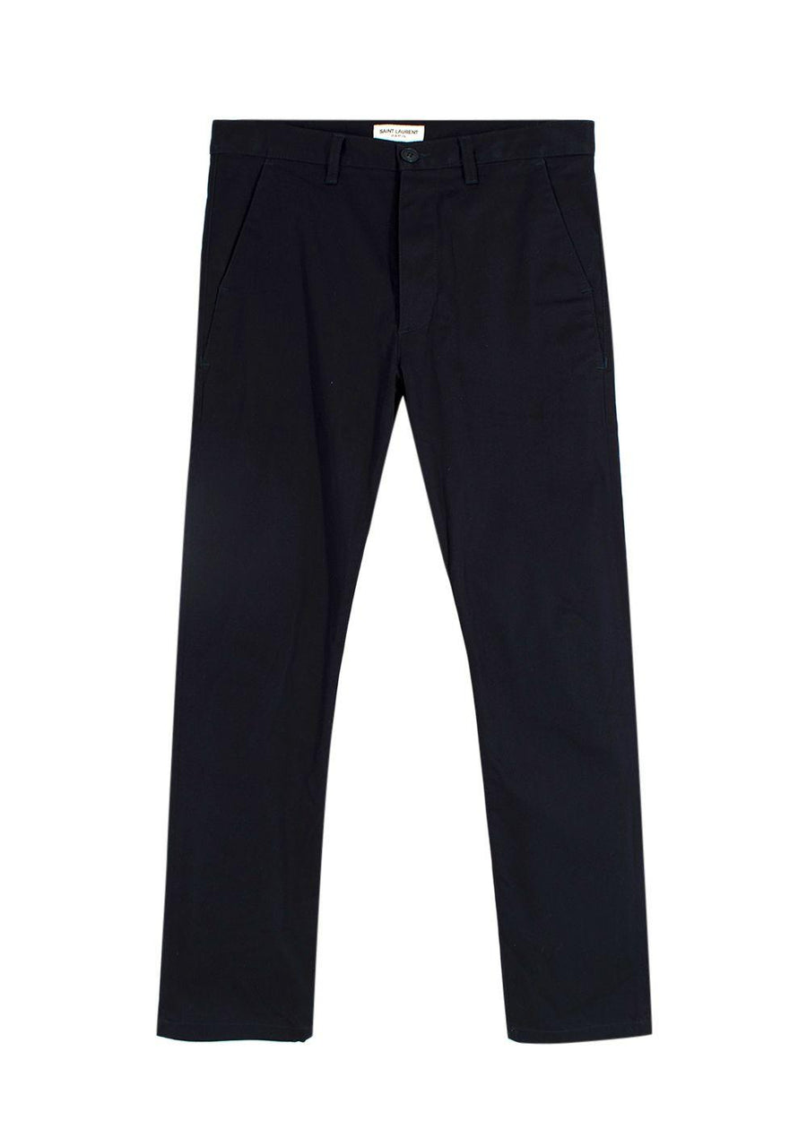 Saint Laurent Navy Tailored Trousers