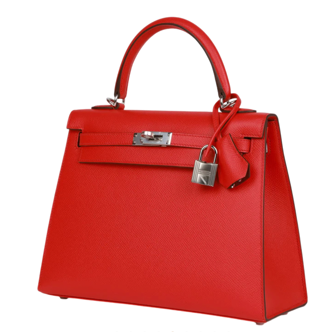 Rouge Rubis Sllier Epsom 25cms Kelly with Palladium Hardware