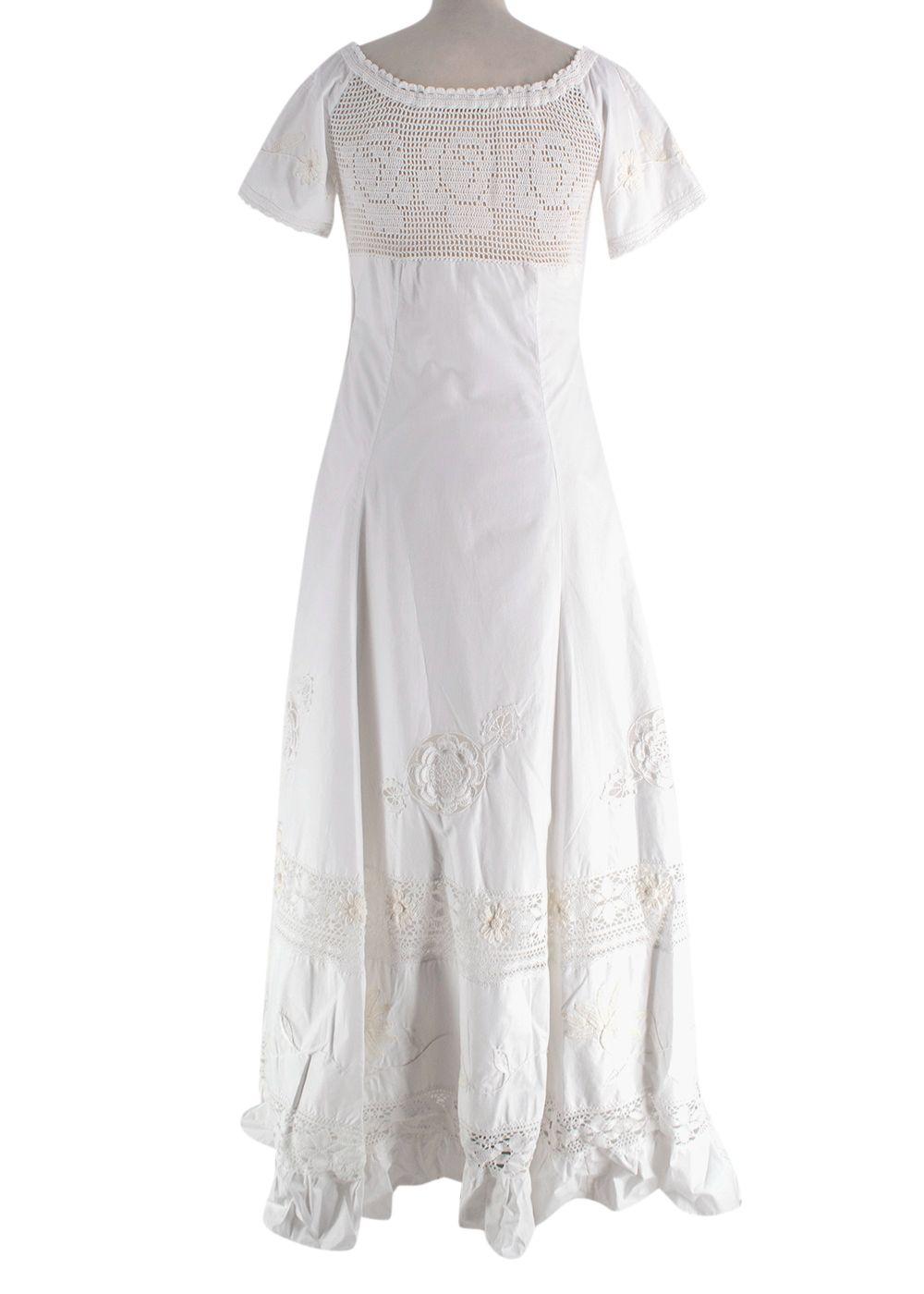 Aliai Forte White Dress with Lace Details