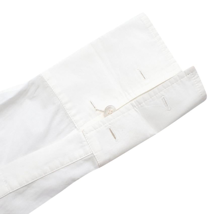 Stella McCartney White Cotton Button-Down Long-Sleeve Tunic