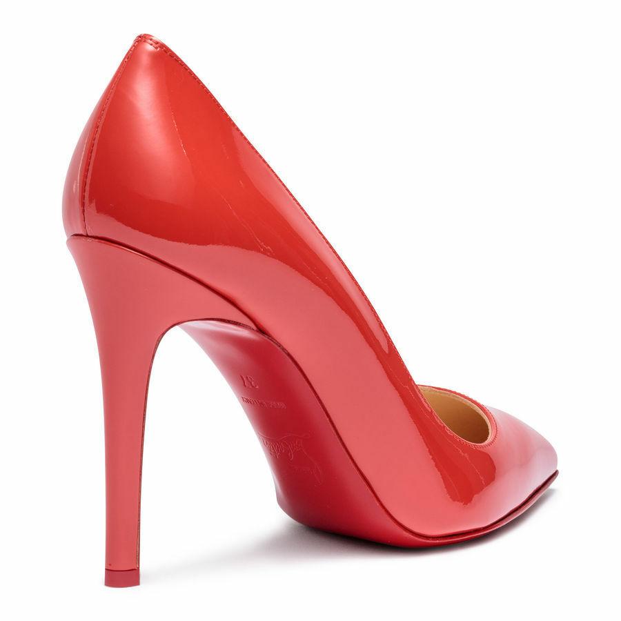 Christian Louboutin Pigalle 100 red patent leather pumps