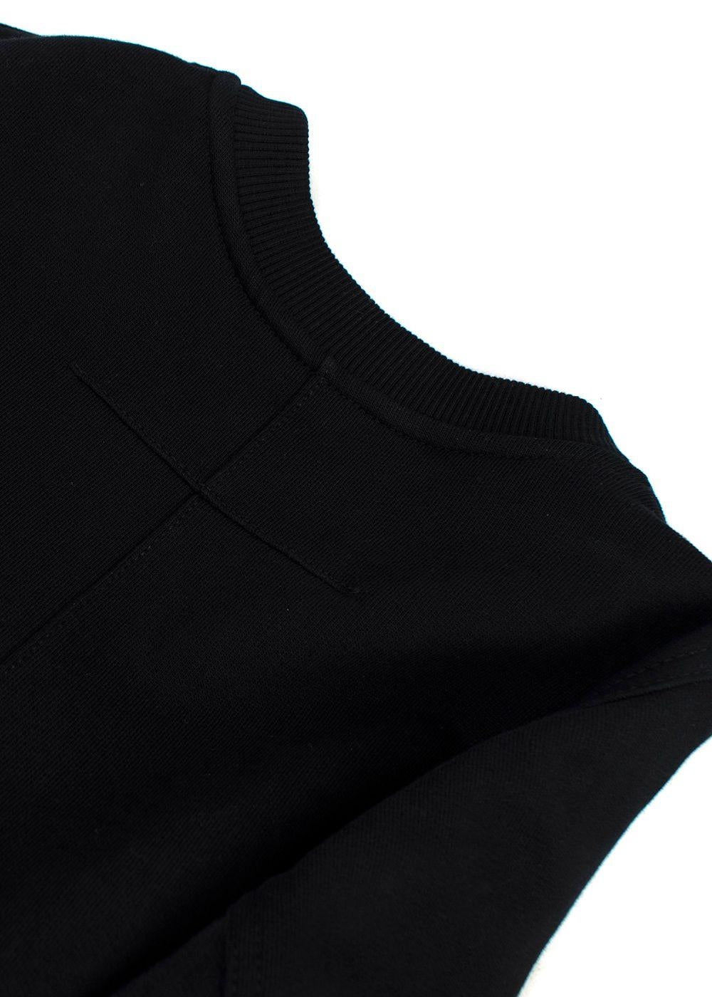 Givenchy Black Ruffled Crewneck Sweatshirt