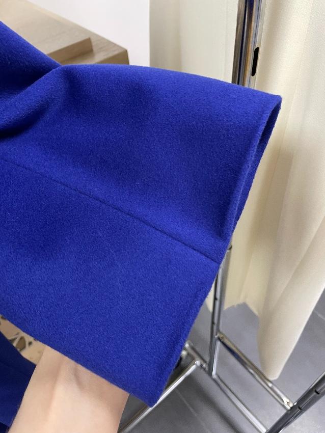 Escada Blue Fine Wool Overcoat