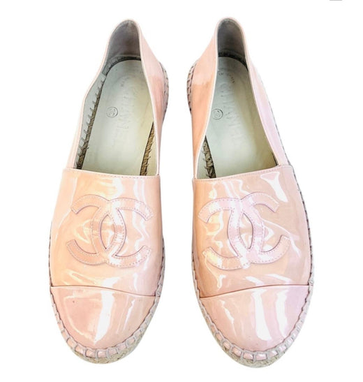 Pink Patent Leather CC Espadrilles