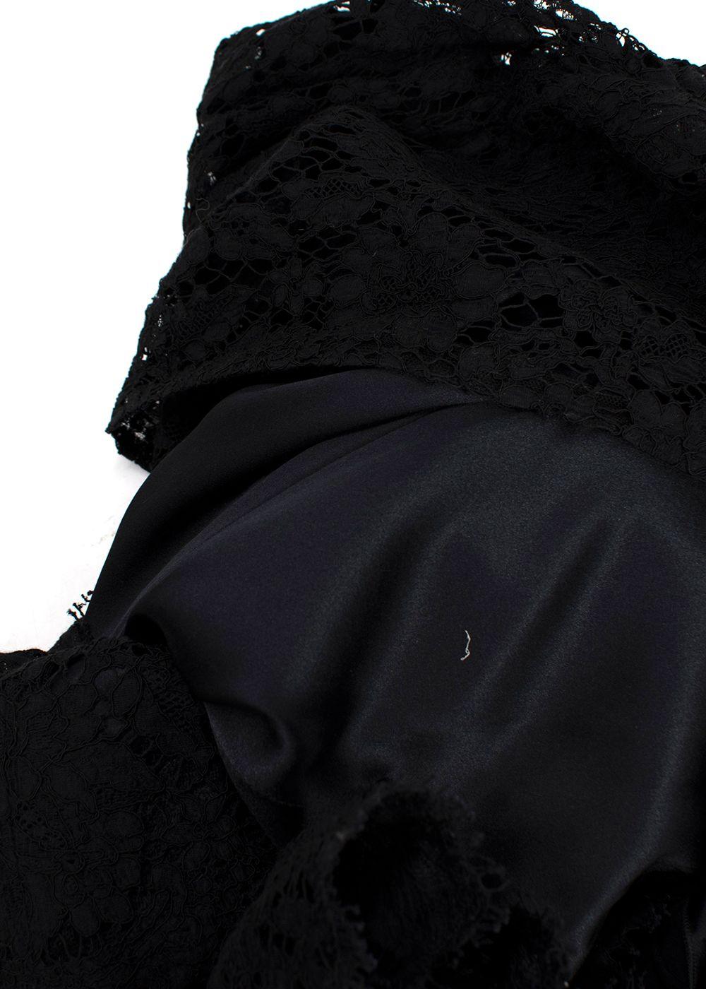 Dolce & Gabbana Black Lace Mini Dress