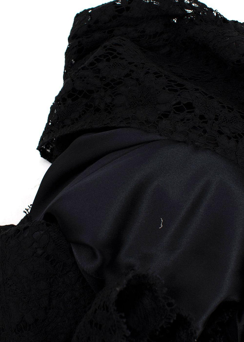 Dolce & Gabbana Black Lace Mini Dress