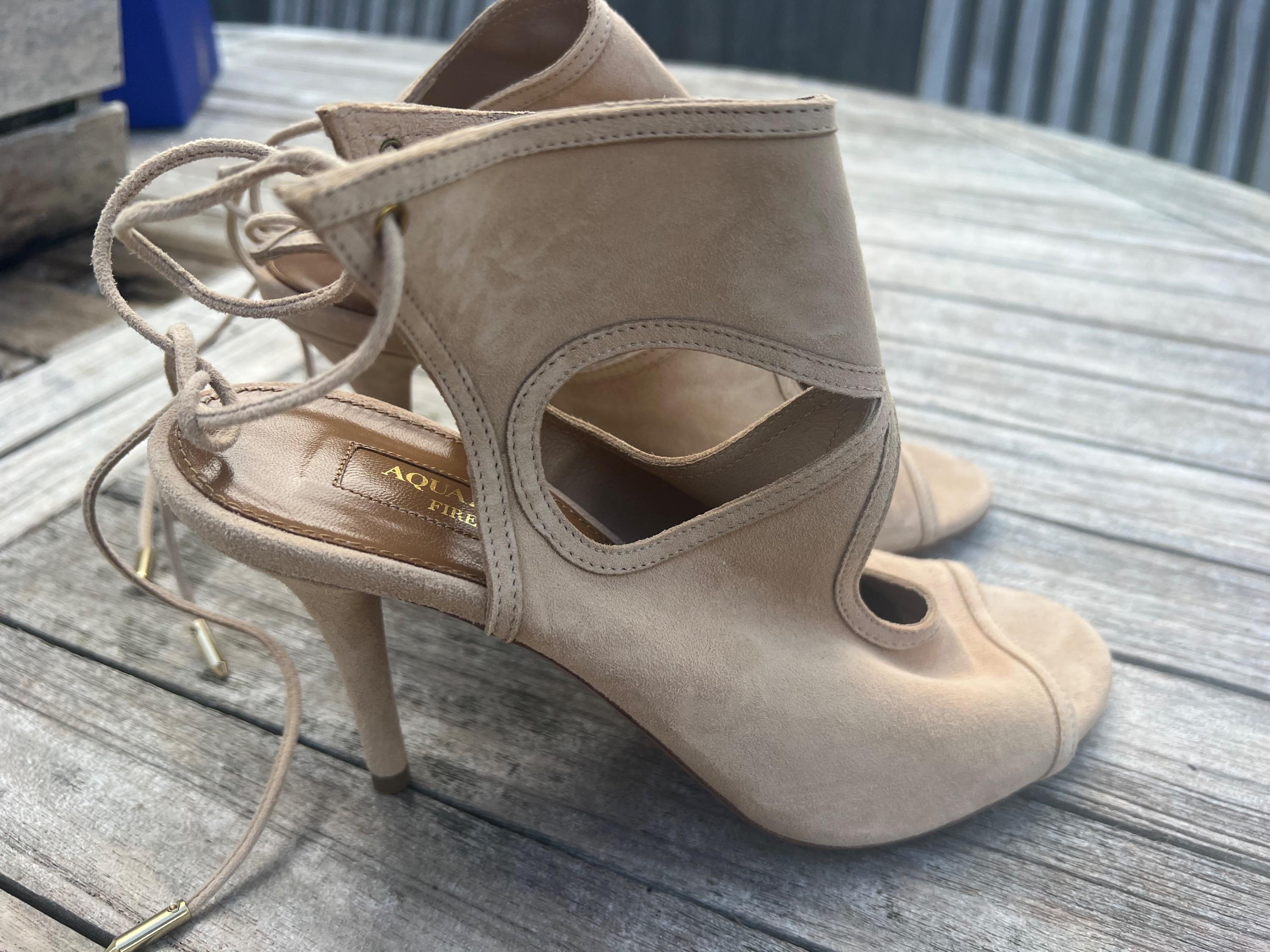 Light Grey Suede Sexy Thing 85mm Sandals
