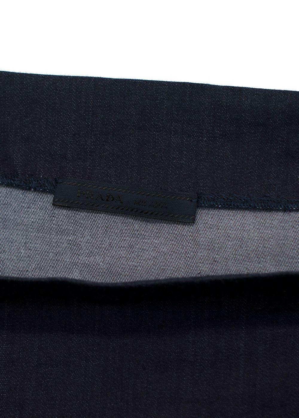 Prada Indigo Long Sleeve Top