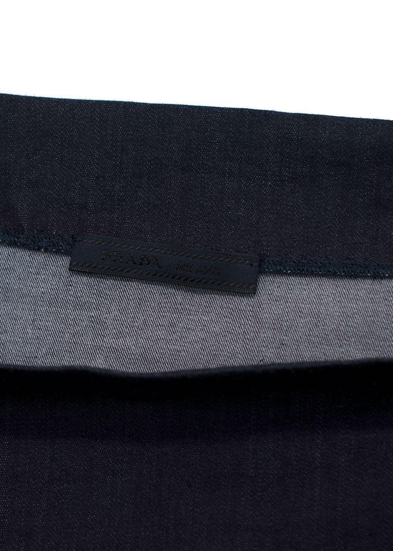 Prada Indigo Long Sleeve Top