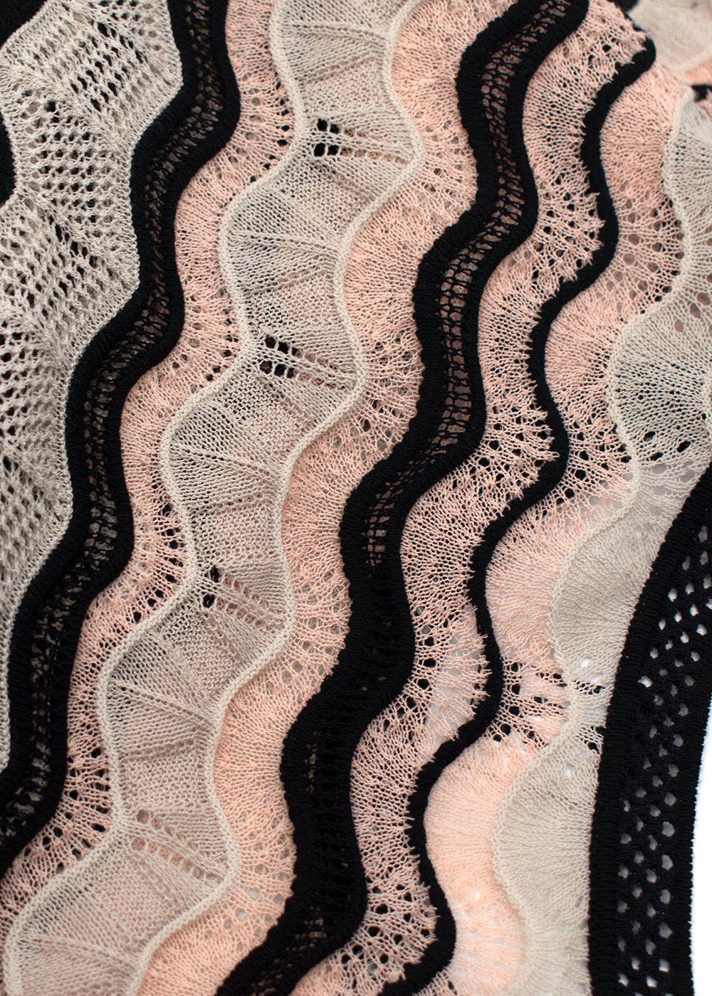 Missoni Pink Zig Zag Lightweight Knit Top