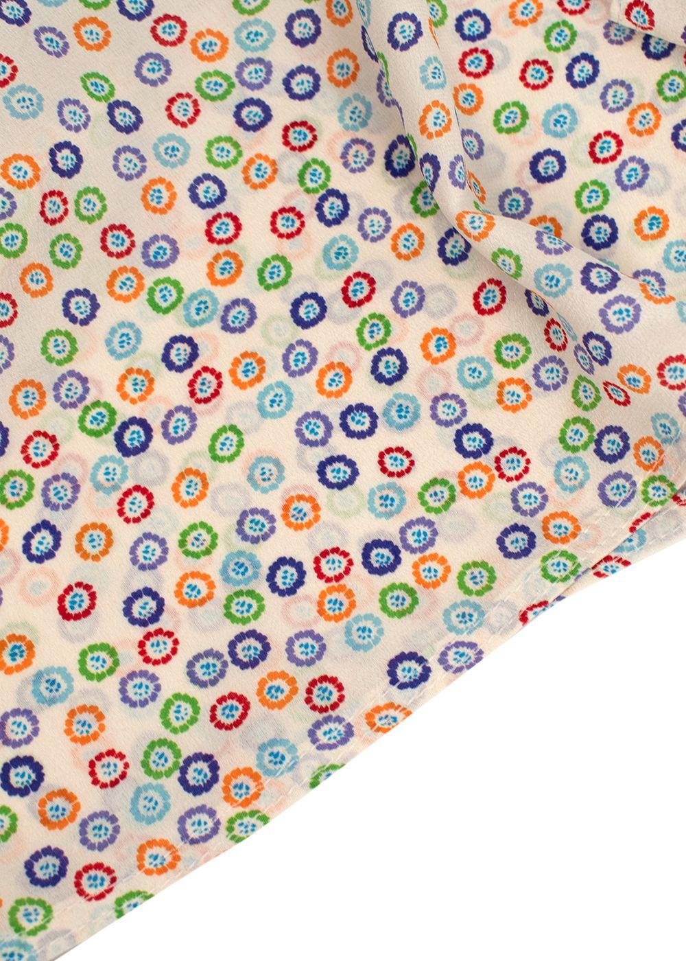Valentino Multi-Colour Floral Print Silk Top