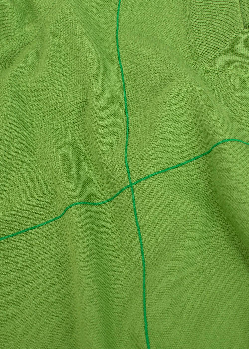 Bottega Veneta Green Wool-blend Fine Knit Jumper