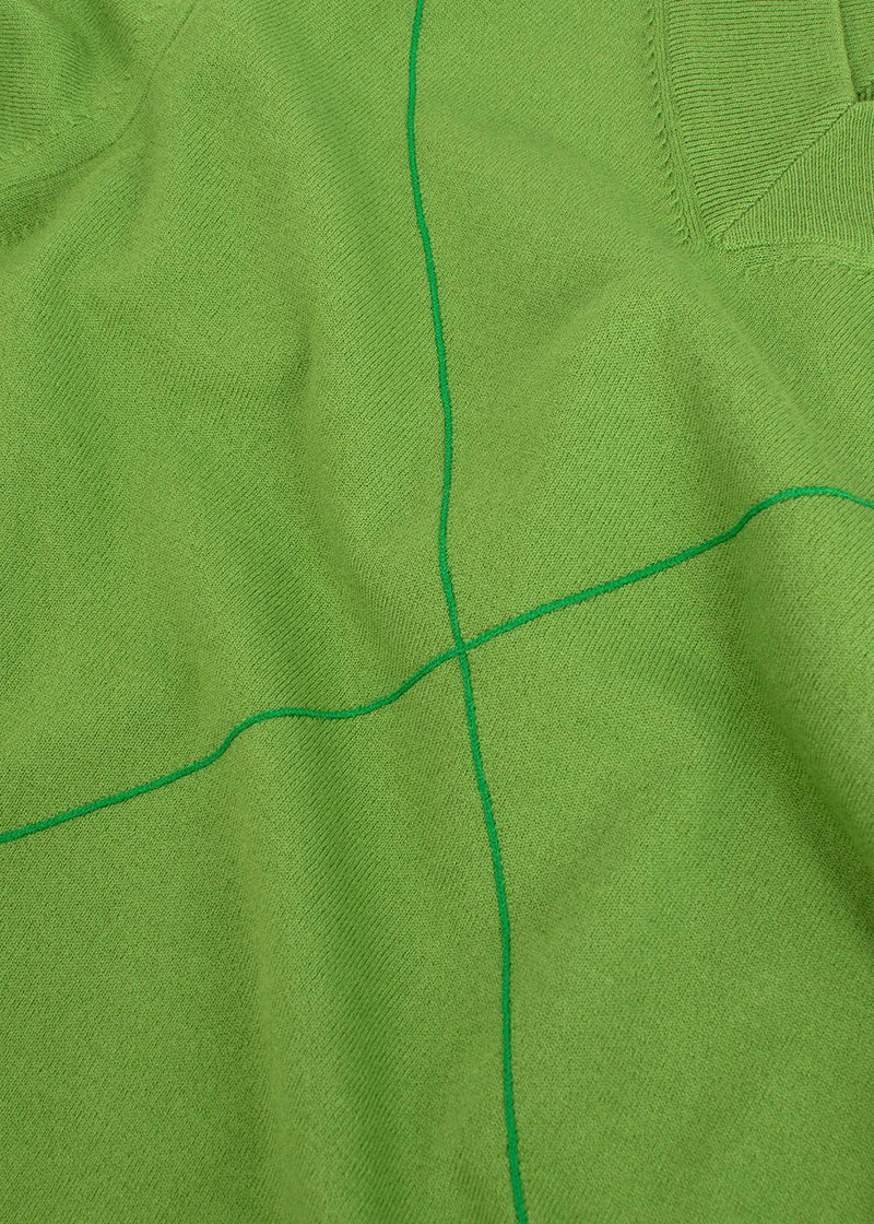 Bottega Veneta Green Wool-blend Fine Knit Jumper