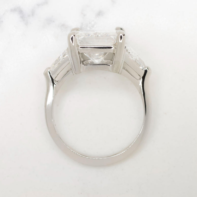 Verde 4ct IGI Lab-grown Radiant Cut G Colour Diamond Ring