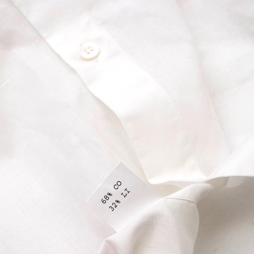 12/05 White cotton Oversized Shirt