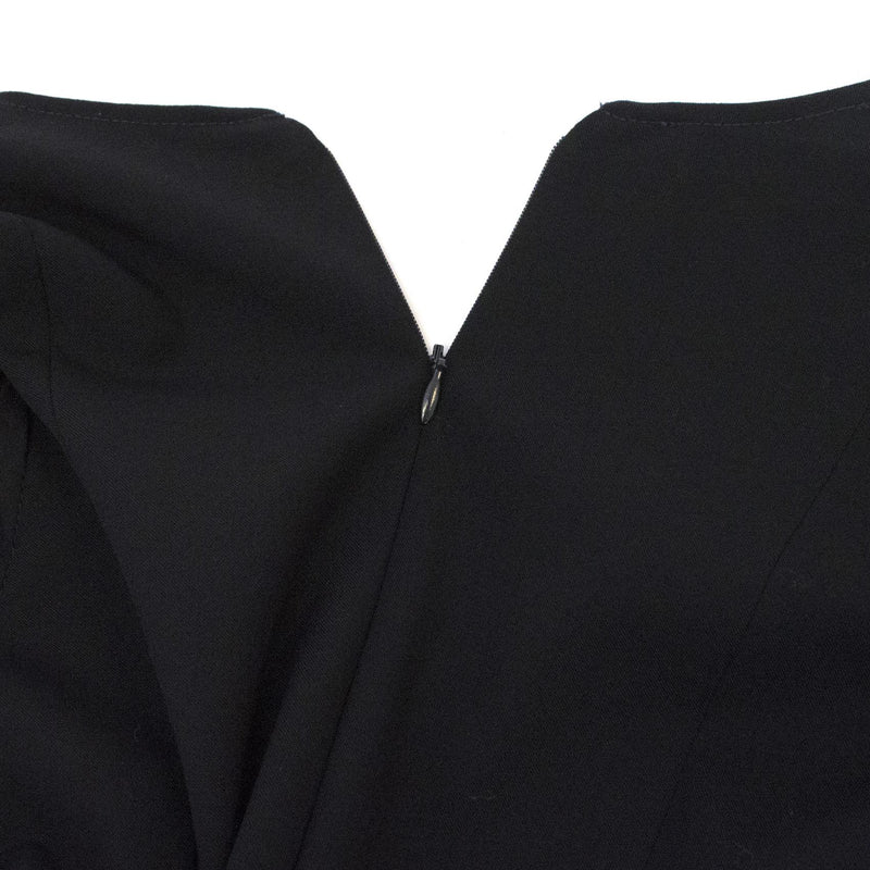 Patrizia Pepe Midnight Blue Wool blend Long Sleeve Dress